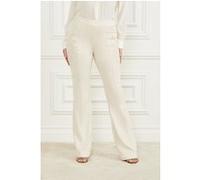 GUESS Lorraine Pant Ivory Bone Taille: 40 | Évasés pantalons Outlet | Femme | Blanche