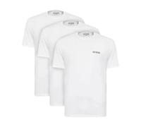 Guess - Lot 3 T-shirts en Coton - Blanc Basique - Homme - Tops - Blanc - Taille: M