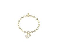 GUESS Love Bites Lucky Charm Pave Bracelet Yellow Gold doré