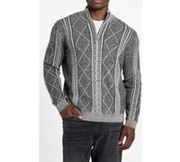 GUESS Ls 1/2 Zip Mn Noel C Jet Black Multi Taille: M | Pulls col roulé Outlet | Homme | Le Noir