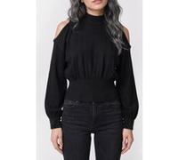 GUESS Ls Bling Cuff Pima S Jet Black A996 Taille: XS | Pulls Outlet | Femme | Le Noir