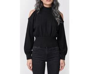 GUESS Ls Bling Cuff Pima S Jet Black A996 Taille: XS | Pulls Outlet | Femme | Le Noir