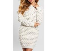 GUESS Ls Cross Stitch Miya Dove White Multi Taille: S | Cardigans Outlet | Femme | Blanche