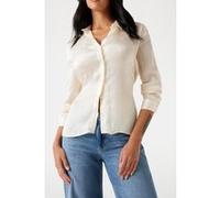GUESS Ls Marthe Logo Shirt Vanilla Blush Taille: M | Manches longues Outlet | Femme | Blanche