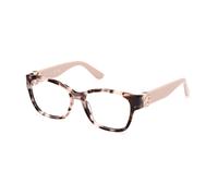 Guess - Lunettes Carrées avec Logo Iconique et Détails en Strass - Femme - Accessoires - Rose - Taille: 54 MM