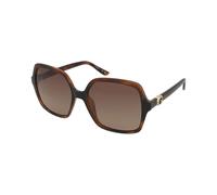 Guess - Lunettes de soleil carrées oversize en plastique - unisex - Accessoires - Brun - Taille: 57 MM