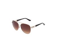 GUESS Lunettes de soleil ocre / or / noir, Taille 61