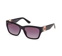 Guess Femme GU00105 01B Lunettes de soleil Injecté Noir Gris Carré Normale Ombré