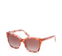 Guess Femme GU00191 47F Lunettes de soleil Injecté Marron Marron Carré Normale