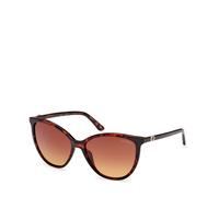 Guess Lunettes de soleil GU00256 Femme œil de chat Marron dégradé CAT3 Taille 58 mm