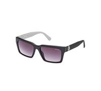 GUESS Lunettes de Soleil pour Homme (Lot de 1), Noir, 56 mm