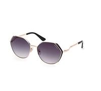Guess Lunettes de soleil GU7842 28B Métal Or Gris Géométrique Ombré Femme
