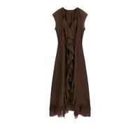 Guess - Maelys Ruffled Lo - Femme - Robes - Brun - Taille: 34 FR