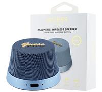 Guess Magnetic Script Metal Logo - Enceinte Bluetooth V5.3 (bleu)