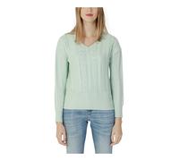 Guess - Maille V à Manches Longues - Femme - Pulls - Vert - Taille: 36 FR