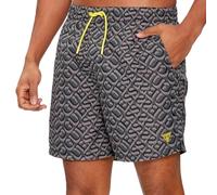 Guess Maillot de bain pour homme imprimé logo F4GT06 WG2A2 P9WN (FR/ES, lettres, S, régulier, gris)