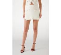 GUESS Malina Ottoman Bou ove White Taille: M | Mini Jupes Outlet | Femme | Blanche