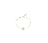 GUESS M'ama Non M'ama Heart Crystal Bracelet S Yellow Gold