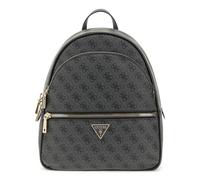 GUESS Sac à dos de loisirs gris foncé noir pour femme - Manhattan II Backpack L Coal Logo 311407