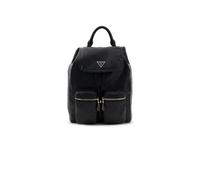 Guess - Manhattan II Flap Backpack - Femme - Sacs - Noir - Taille: ONE Size