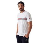 Guess T-shirt Jamey Quatro G Eco 4 g AOP Blanc L Homme