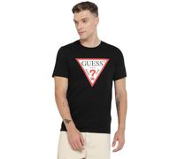 Guess T-shirt CN SS Original Logo – Manches courtes – Rouge/Noir/Blanc cassé Taille L