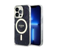 Guess Marble Housse noire pour Magsafe - iPhone 14 Pro Max