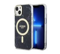 Guess Marble MagSafe - iPhone 14 Case (Noir)