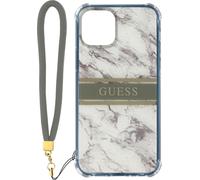 Guess Marble Strap - Coque iPhone 13 Pro Max (Gris)