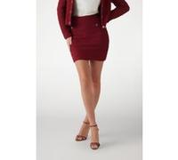 GUESS Marciano By Amelia A Shape Skirt Sweater Dark Jam Red Taille: L | Mini Jupes Outlet | Femme | Rouge