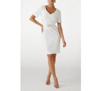 GUESS Marciano By Celia 3/4 Sleeve Vn Pale Pearl Taille: 36 | Robes Mini Outlet | Femme | Blanche