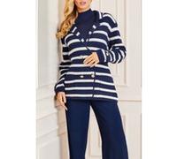 GUESS Marciano By Gaia Sweater Waffle Blue And White Cardiga Taille: S | Cardigans Outlet | Femme | Bleu
