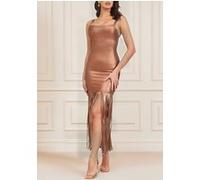 GUESS Marciano By Gold Muse Bandage Gown Copper Mini Dress M Taille: S | Robes Outlet | Femme | Jaune