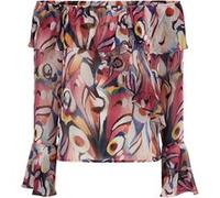 GUESS Marciano By Katie Off Shoulder Wonderland Blouse Print Taille: XS | Chemisiers Outlet | Femme