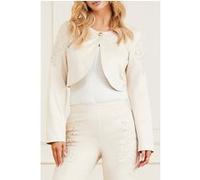 GUESS Marciano By Lorraine Jacket Ivory Cropped Bone Taille: 44 | Vestes courtes Outlet | Femme | Blanche