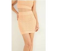 GUESS Marciano By Magdalena Sweater Soft Mini Skirt Peach Taille: XL | Mini Jupes Outlet | Femme | Orange