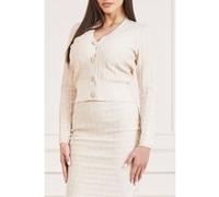 GUESS Marciano By Marti Allover Logo L Eggshell Ecru Taille: M | Cardigans Outlet | Femme | Marron