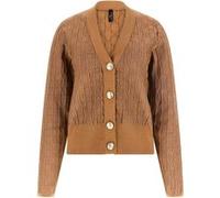 GUESS Marciano By Marti Allover Logo Ls Cardi Sw Herb Tan Taille: M | Cardigans Outlet | Femme