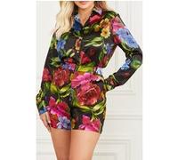 GUESS Marciano By Melissa Printed Shirt Boldly Blooming Butt Taille: 38 | Chemisiers Outlet | Femme