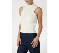 GUESS Marciano By Ozuna Sweater Vest Pale Knitted Pearl Taille: L | Pulls en Maille Outlet | Femme | Blanche