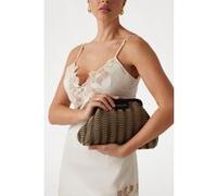 GUESS Marciano By Raffia Pouch Black/natural Taille: OS | Sacs à main Outlet | Femme | Le Noir