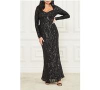 GUESS Marciano By Roaring Sequins Maxi Jet Black Taille: 40 | Robes longues Outlet | Femme | Le Noir