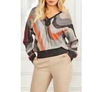 GUESS Marciano By Scarlett Bat Sleeve Highlow All Over Knitt Taille: XL | Pulls en Maille Outlet | Femme | Rouge