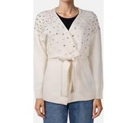 GUESS Marciano By Sibilla Belted Cardi Pale Pearl Taille: S | Cardigans Outlet | Femme | Blanche