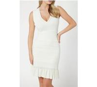 GUESS Marciano By Syria Sl V Neck Dres Pale Pearl Taille: 42 | Robes Mini Outlet | Femme | Blanche