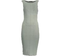 GUESS MARCIANO Robe courte verte avec broderie et encolure ronde - Design élégant en maille pour une allure stylée : Taille - S Taille : S