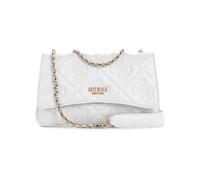 GUESS Marieke Transformable, Crossbody Sac à bandoulière Convertible à Rabat Femmes, Logo Blanc, Einheitsgröße