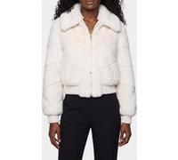 GUESS Maya Faux Fur Jacket Macadamia Multi Taille: M | Vestes d'hiver Outlet | Femme