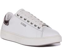 Guess Melania Baskets En Cuir Pour Femmes À Lacets Blanches Taille EU 36-42