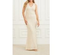 GUESS Meldon Gown Pale Pearl Multi Taille: 46 | Robes longues Outlet | Femme | Blanche